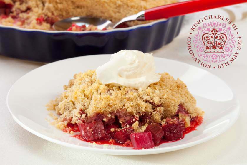 Royal Rhubarb Crumble